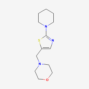 4-[(2-Piperidino-1,3-thiazol-5-yl)methyl]morpholine