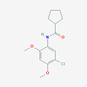 molecular formula C14H18ClNO3 B248966 N-(5-chloro-2,4-dimethoxyphenyl)cyclopentanecarboxamide 
