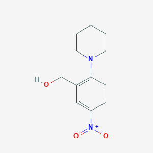 (5-Nitro-2-piperidinophenyl)methanol