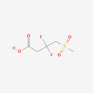 3,3-Difluoro-4-methylsulfonylbutanoic acid