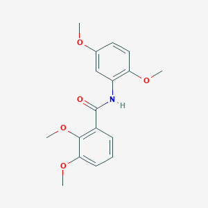 molecular formula C17H19NO5 B248968 N-(2,5-dimethoxyphenyl)-2,3-dimethoxybenzamide 