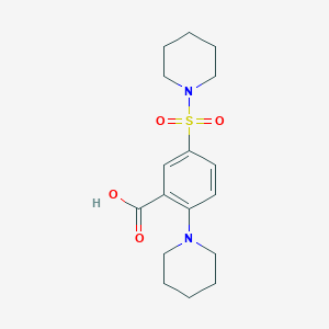 2-(Piperidin-1-yl)-5-(piperidine-1-sulfonyl)benzoic acid