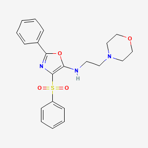N-(2-morpholinoethyl)-2-phenyl-4-(phenylsulfonyl)oxazol-5-amine