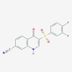 3-((3,4-Difluorophenyl)sulfonyl)-4-oxo-1,4-dihydroquinoline-7-carbonitrile