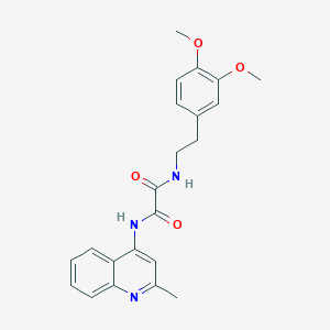 N1-(3,4-dimethoxyphenethyl)-N2-(2-methylquinolin-4-yl)oxalamide