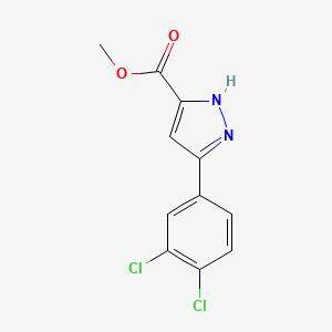 methyl 5-(3,4-dichlorophenyl)-1H-pyrazole-3-carboxylate