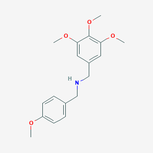 molecular formula C18H23NO4 B248971 1-(4-methoxyphenyl)-N-(3,4,5-trimethoxybenzyl)methanamine 