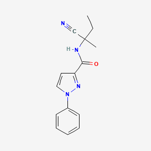 N-(1-cyano-1-methylpropyl)-1-phenyl-1H-pyrazole-3-carboxamide