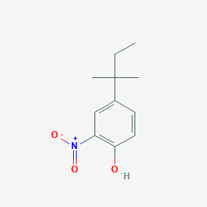 molecular formula C11H15NO3 B2489723 4-(2-メチルブタン-2-イル)-2-ニトロフェノール CAS No. 91247-92-6