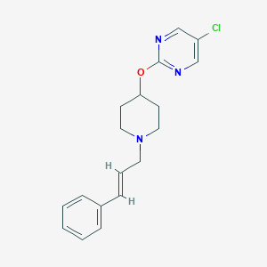 5-Chloro-2-[1-[(E)-3-phenylprop-2-enyl]piperidin-4-yl]oxypyrimidine