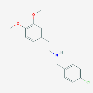 molecular formula C17H20ClNO2 B248973 N-(4-chlorobenzyl)-2-(3,4-dimethoxyphenyl)ethanamine 