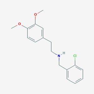 molecular formula C17H20ClNO2 B248974 N-(2-chlorobenzyl)-2-(3,4-dimethoxyphenyl)ethanamine 