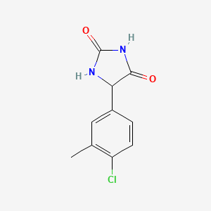 molecular formula C10H9ClN2O2 B2489744 5-(4-Chloro-3-methylphenyl)imidazolidine-2,4-dione CAS No. 1443979-73-4