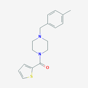 molecular formula C17H20N2OS B248976 1-(4-Methylbenzyl)-4-(2-thienylcarbonyl)piperazine 