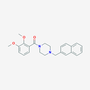molecular formula C24H26N2O3 B248977 1-(2,3-Dimethoxybenzoyl)-4-(2-naphthylmethyl)piperazine 