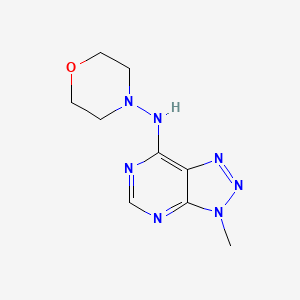 N-(3-methyltriazolo[4,5-d]pyrimidin-7-yl)morpholin-4-amine