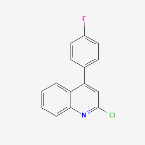 molecular formula C15H9ClFN B2489774 2-Chloro-4-(4-fluorophenyl)quinoline CAS No. 105189-21-7