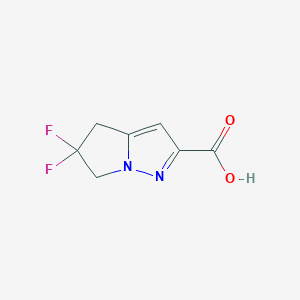 5,5-Difluoro-4,6-dihydropyrrolo[1,2-b]pyrazole-2-carboxylic acid