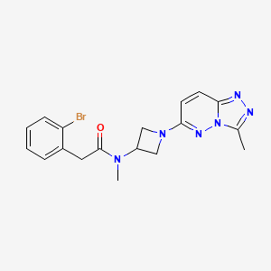 2-(2-bromophenyl)-N-methyl-N-(1-(3-methyl-[1,2,4]triazolo[4,3-b]pyridazin-6-yl)azetidin-3-yl)acetamide