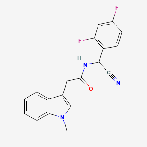 N-[cyano(2,4-difluorophenyl)methyl]-2-(1-methyl-1H-indol-3-yl)acetamide