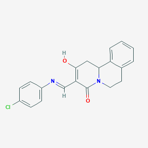 3-((4-Chloroanilino)methylene)-1,6,7,11b-tetrahydro-2H-pyrido[2,1-a]isoquinoline-2,4(3H)-dione