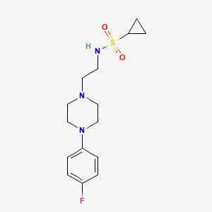 N-(2-(4-(4-fluorophenyl)piperazin-1-yl)ethyl)cyclopropanesulfonamide