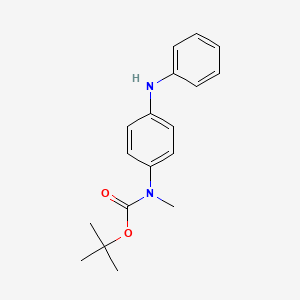 molecular formula C18H22N2O2 B2489820 tert-butyl N-methyl-N-[4-(phenylamino)phenyl]carbamate CAS No. 159451-48-6