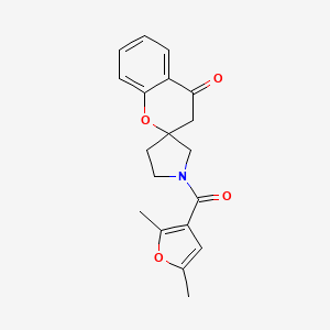 molecular formula C19H19NO4 B2489843 1'-(2,5-Dimethylfuran-3-carbonyl)spiro[chroman-2,3'-pyrrolidin]-4-one CAS No. 1798537-54-8