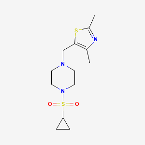 5-[(4-Cyclopropylsulfonylpiperazin-1-yl)methyl]-2,4-dimethyl-1,3-thiazole