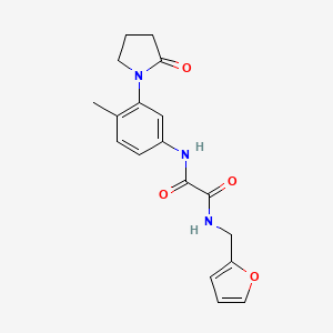 N1-(furan-2-ylmethyl)-N2-(4-methyl-3-(2-oxopyrrolidin-1-yl)phenyl)oxalamide