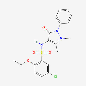 5-Chloro-N-(1,5-dimethyl-3-oxo-2-phenylpyrazol-4-yl)-2-ethoxybenzenesulfonamide