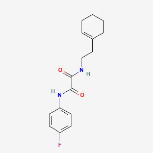 molecular formula C16H19FN2O2 B2489877 N-[2-(cyclohexen-1-yl)ethyl]-N'-(4-fluorophenyl)oxamide CAS No. 351982-30-4