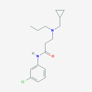 N-(3-chlorophenyl)-3-[(cyclopropylmethyl)(propyl)amino]propanamide