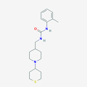 1-((1-(tetrahydro-2H-thiopyran-4-yl)piperidin-4-yl)methyl)-3-(o-tolyl)urea