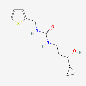 1-(3-Cyclopropyl-3-hydroxypropyl)-3-(thiophen-2-ylmethyl)urea