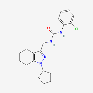 1-(2-chlorophenyl)-3-((1-cyclopentyl-4,5,6,7-tetrahydro-1H-indazol-3-yl)methyl)urea