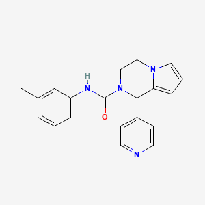 molecular formula C20H20N4O B2489893 1-(pyridin-4-yl)-N-(m-tolyl)-3,4-dihydropyrrolo[1,2-a]pyrazine-2(1H)-carboxamide CAS No. 900003-31-8