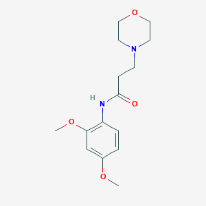 molecular formula C15H22N2O4 B248990 N-(2,4-二甲氧基苯基)-3-(4-吗啉基)丙酰胺 