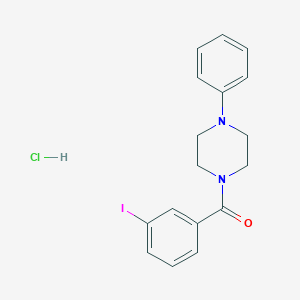 (3-Iodophenyl)-(4-phenylpiperazin-1-yl)methanone;hydrochloride