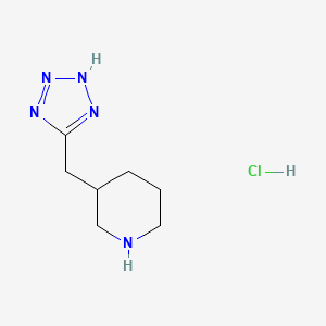3-[(1H-1,2,3,4-tetrazol-5-yl)methyl]piperidine hydrochloride