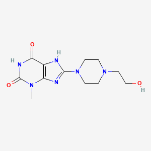 8-(4-(2-hydroxyethyl)piperazin-1-yl)-3-methyl-1H-purine-2,6(3H,7H)-dione