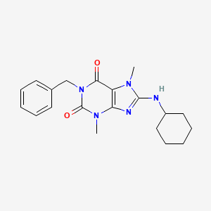 1-benzyl-8-(cyclohexylamino)-3,7-dimethyl-1H-purine-2,6(3H,7H)-dione
