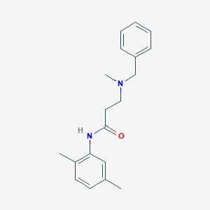 molecular formula C19H24N2O B248992 3-[benzyl(methyl)amino]-N-(2,5-dimethylphenyl)propanamide 
