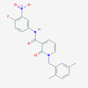 1-(2,5-dimethylbenzyl)-N-(4-fluoro-3-nitrophenyl)-2-oxo-1,2-dihydropyridine-3-carboxamide