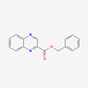 molecular formula C16H12N2O2 B2489927 Benzyl quinoxaline-2-carboxylate CAS No. 1240842-74-3