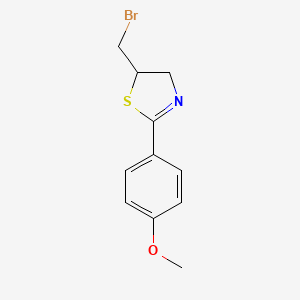 5-(Bromomethyl)-2-(4-methoxyphenyl)-4,5-dihydro-1,3-thiazole