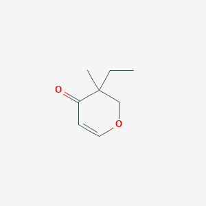 molecular formula C8H12O2 B2489943 3-Ethyl-3-methyl-2,3-dihydro-4H-pyran-4-one CAS No. 2228894-62-8
