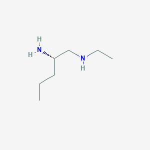 molecular formula C7H18N2 B2489955 (2S)-1-N-Ethylpentane-1,2-diamine CAS No. 1841128-46-8