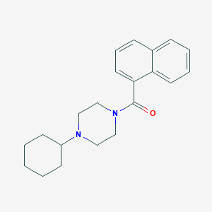 molecular formula C21H26N2O B248996 (4-Cyclohexylpiperazin-1-yl)(naphthalen-1-yl)methanone 