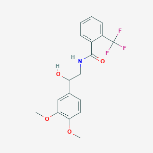 N-(2-(3,4-dimethoxyphenyl)-2-hydroxyethyl)-2-(trifluoromethyl)benzamide